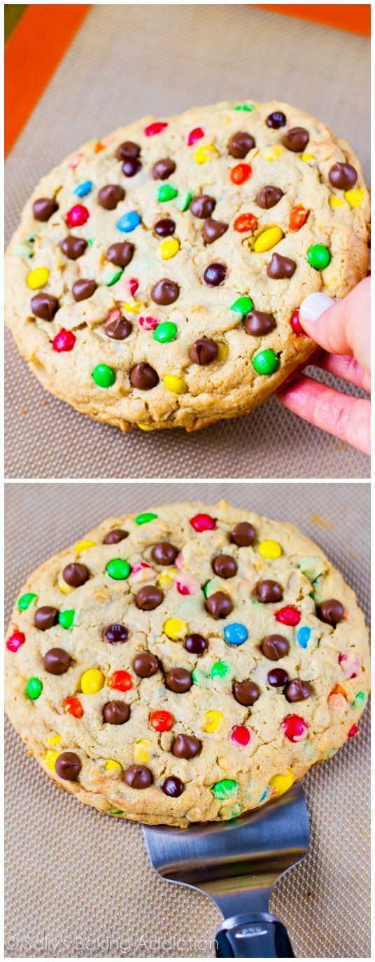 One Giant Monster M&M Cookie | Sally's Baking Addi...