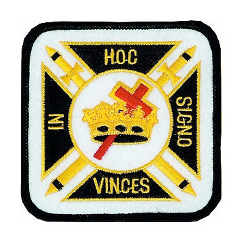Colorful Knights of Templar Patch for Freemasons -...