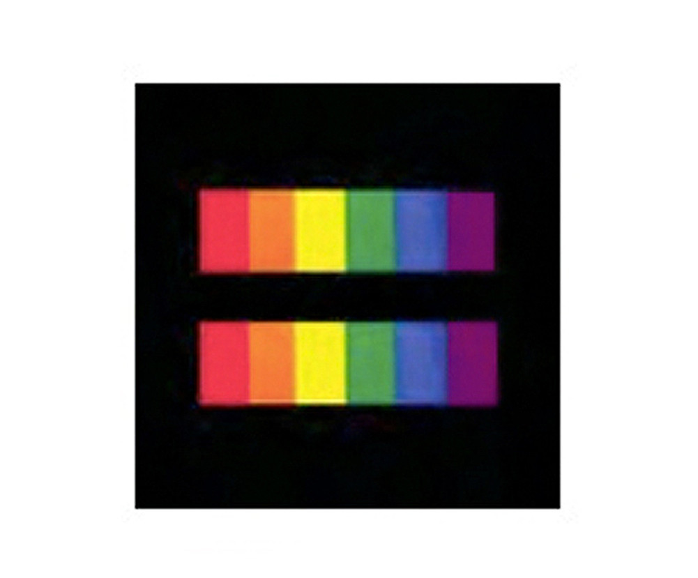 Rainbow Equality Sticker. Black and Rainbow Gay Pr...