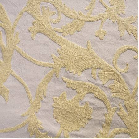 Naomi Embroidered Cotton Crewel Fabric