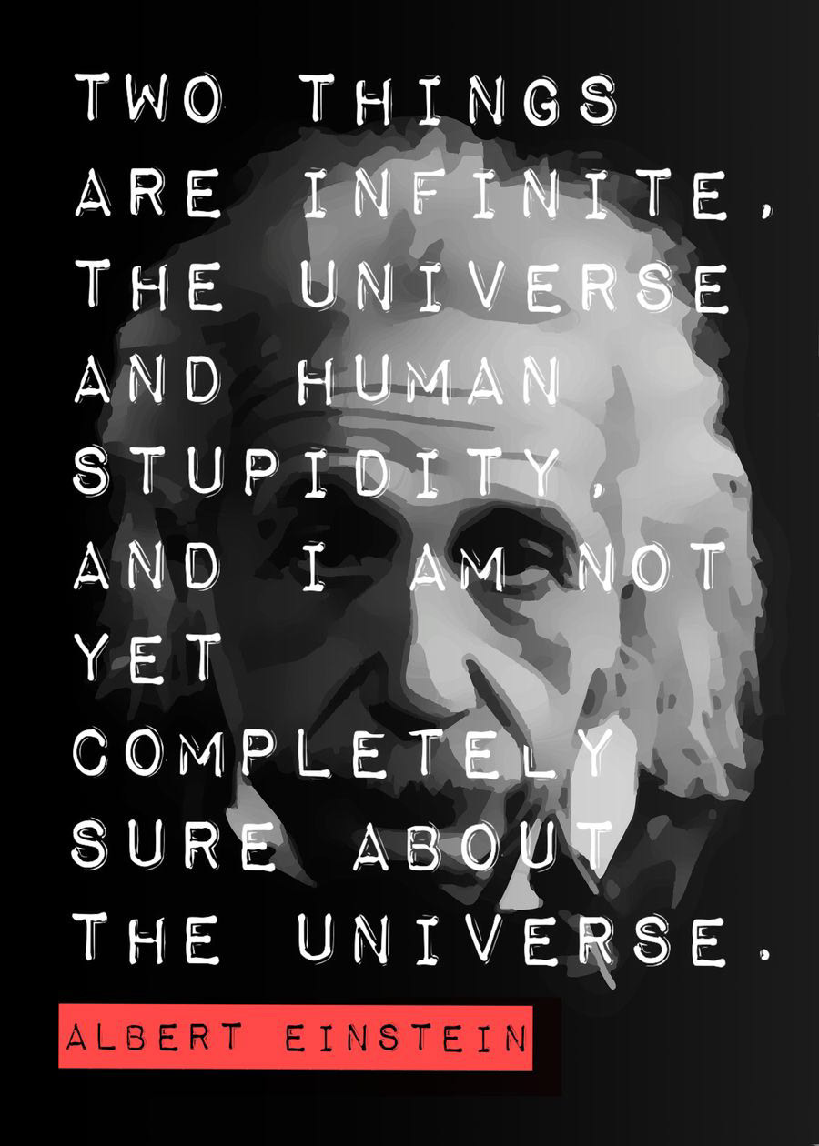 Albert Einstein Quote on Behance